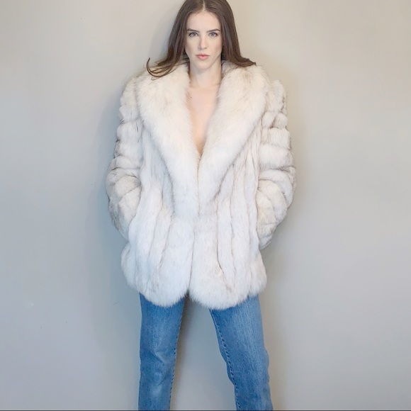 Vintage Jackets & Blazers - Vintage plush real fox fur jacket